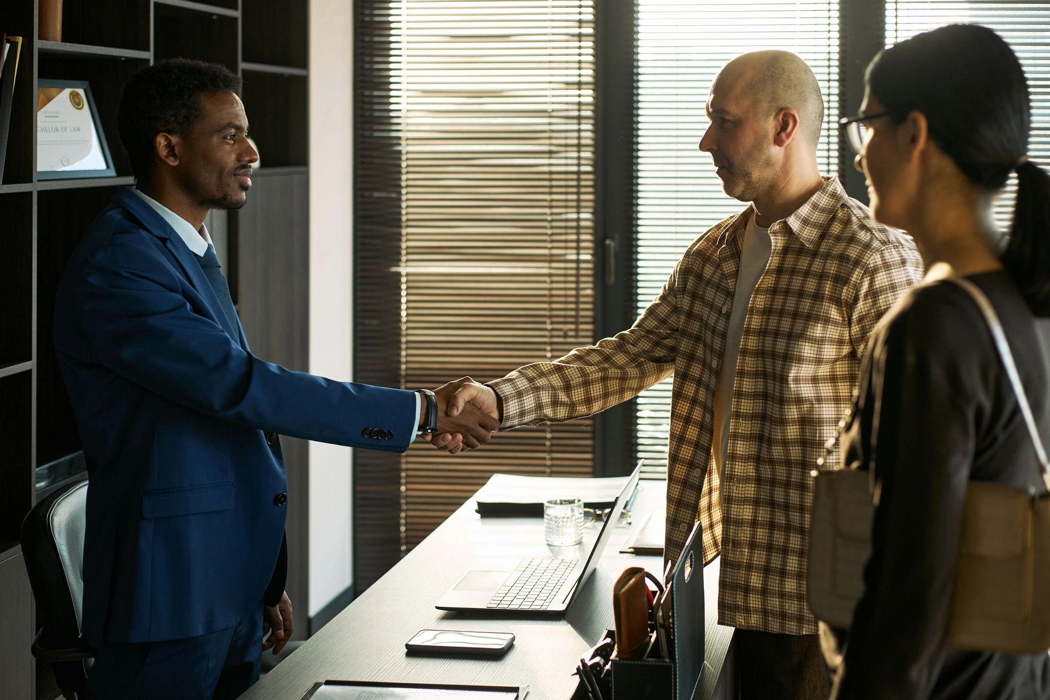 Professional meeting and handshake